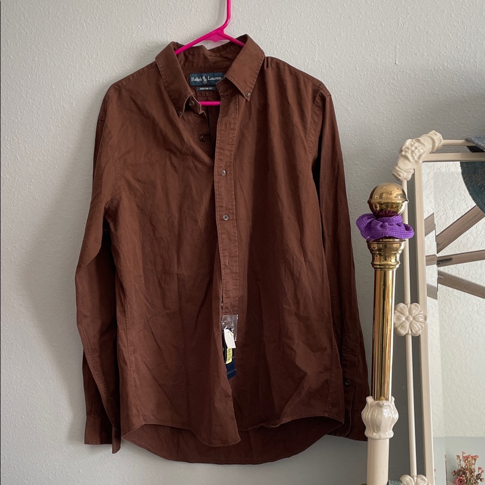 Ralph Lauren Chocolate Custom Fit Shirt